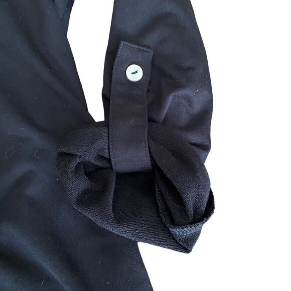 Soft Surroundings Kassidy Cowl Neck Pullover Tunic Black Small - Picture 4 of 6